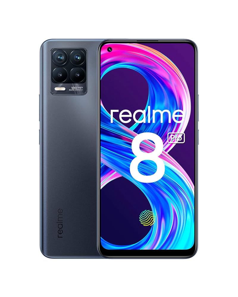 Realme 8 Pro Mobile Phone, Sim Free Unlocked Smartphone with